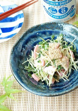 簡単！かいわれと蒲鉾のわさマヨ和え-レシピのメイン写真