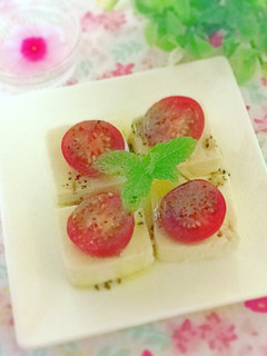 塩豆腐のカプレーゼ風♬-レシピのメイン写真