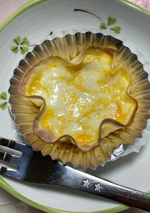 餃子の皮エッグタルト-レシピのメイン写真