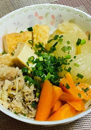 厚揚げと新玉ねぎ＆牛肉の煮物-レシピのメイン写真
