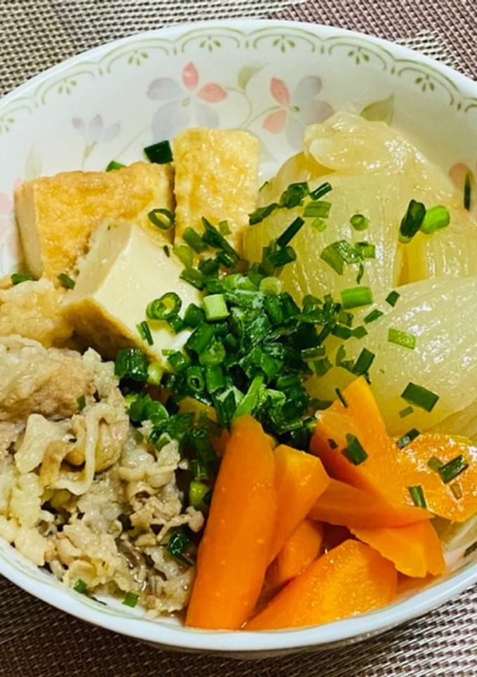 厚揚げと新玉ねぎ＆牛肉の煮物-レシピのメイン写真