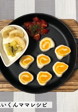 離乳食完了期♡かぼちゃマヨのロールサンド-レシピのメイン写真