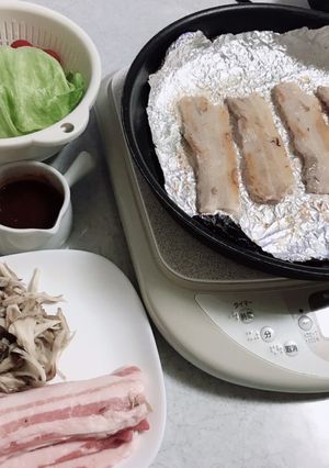 厚い焼肉用豚バラも柔らか、サムギョプサル-レシピのメイン写真