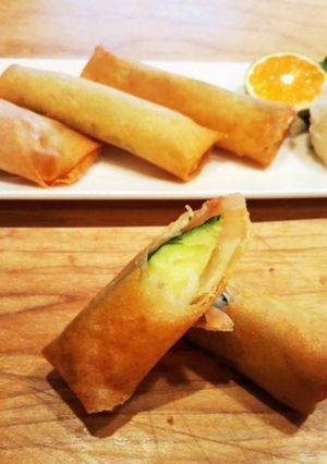 大好評！ズッキーニの生ハムチーズ春巻き-レシピのメイン写真
