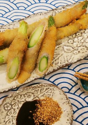 時短！アスパラの肉巻きフライ-レシピのメイン写真