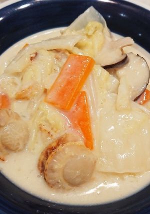 白菜と帆立の中華風クリーム煮-レシピのメイン写真