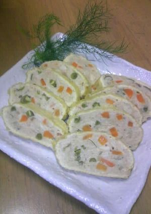 鶏と野菜の巻き巻き蒸しヾ(ﾟωﾟ)ﾉ゛-レシピのメイン写真