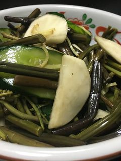 山菜食べよう! ワラビのお漬物-レシピのメイン写真