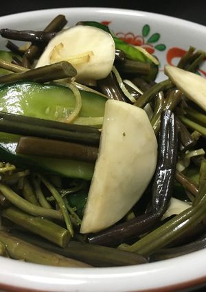 山菜食べよう！　ワラビのお漬物-レシピのメイン写真