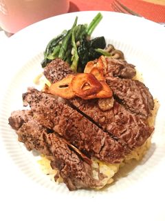 ステーキ丼ガーリックライス-レシピのメイン写真