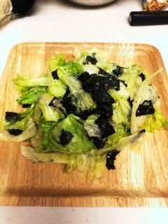 レタスとのりのサラダ-レシピのメイン写真