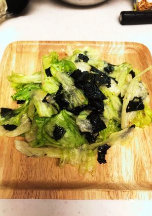 レタスとのりのサラダ-レシピのメイン写真