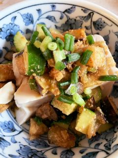 【減塩】なすときゅうりの冷奴-レシピのメイン写真