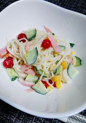 そうめんサラダ-レシピのメイン写真
