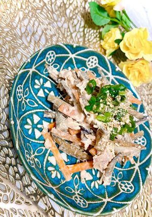 食物繊維たっぷり「ツナマヨごぼうサラダ」-レシピのメイン写真