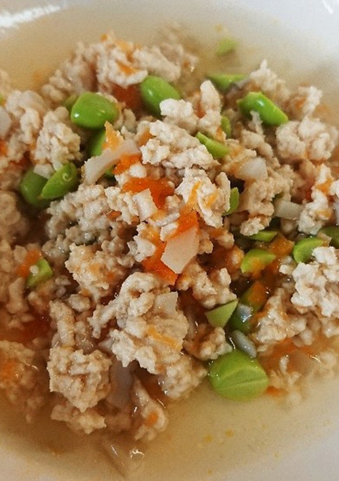 犬用＊夏は枝豆!!鶏と枝豆ﾍﾙｼｰご飯-レシピのメイン写真