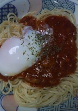 ★☆温玉ミートソースパスタ☆★-レシピのメイン写真