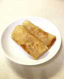 揚げない梅のりチーズ豆腐春巻き
