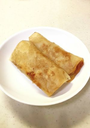 揚げない梅のりチーズ豆腐春巻き-レシピのメイン写真