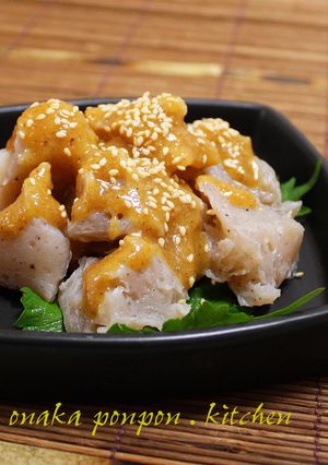 ごま味噌バター♡茹でこんにゃく☆-レシピのメイン写真