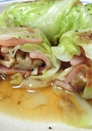 焼いたら3分煮るだけ☆焼きロールキャベツ-レシピのメイン写真