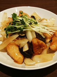 鶏肉と茄子と新たまねぎのポン酢炒め-レシピのメイン写真