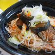 ナスのぶっかけそうめん