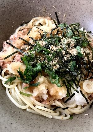 胡麻香る、ツナと大根のさっぱり夏パスタ-レシピのメイン写真