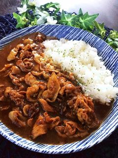 5分でフライドオニオンと豚肉のカレー-レシピのメイン写真