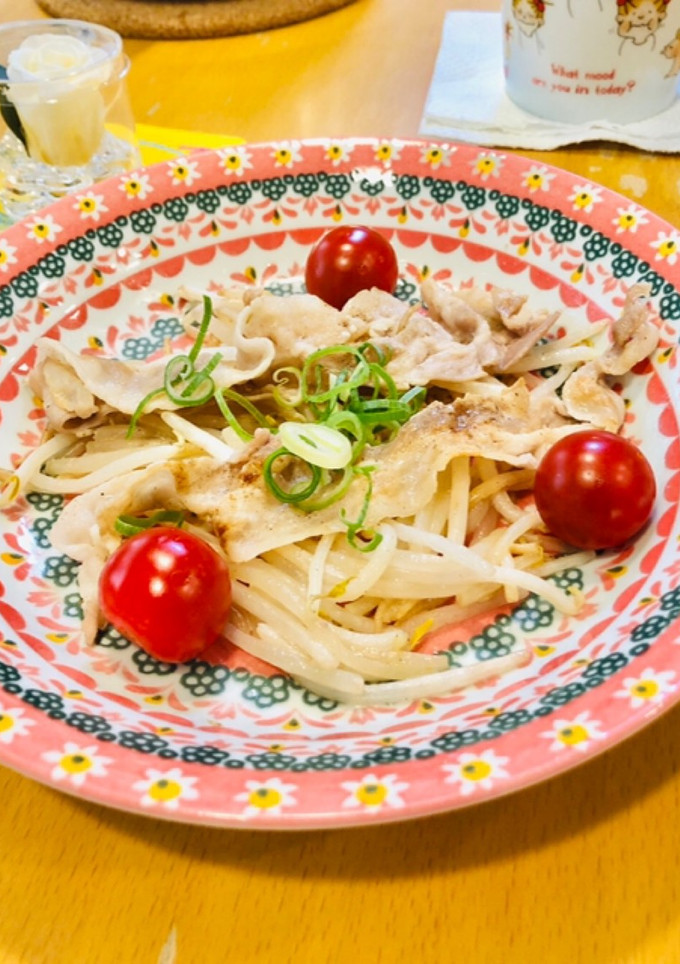 簡単♪もやしと豚バラのマヨぽん炒め！-レシピのメイン写真