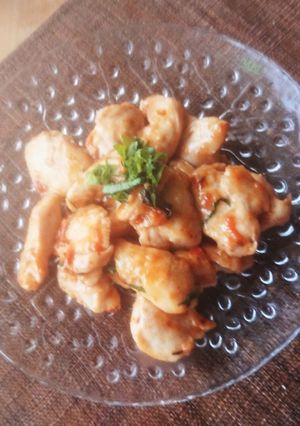 ブライン液でムネ肉梅炒め★常備菜★弁当-レシピのメイン写真
