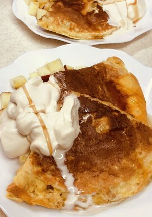 ふわふわのメレンゲでオーツ麦パンケーキ-レシピのメイン写真
