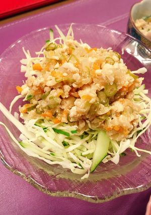 キャベツと胡瓜で食べる挽肉野菜炒め-レシピのメイン写真