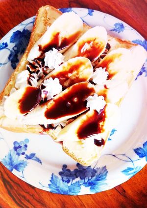みんな大好きチョコバナナ⭐おやつトースト-レシピのメイン写真