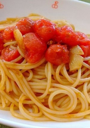 ミニトマトのシンプルパスタ-レシピのメイン写真