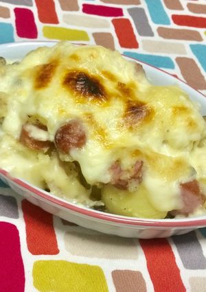 超簡単☆カルボナーラ風♫マヨポテ焼き♪-レシピのメイン写真