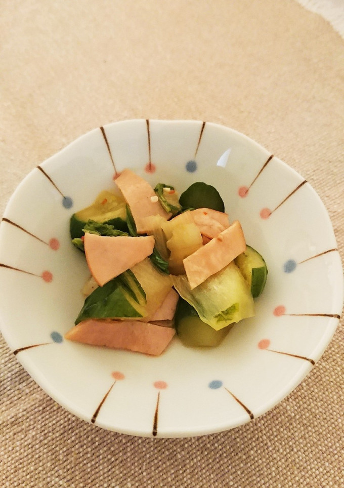きゅうりと青梗菜の塩炒め-レシピのメイン写真