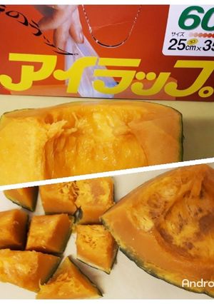 力いらず！レンチンで楽チン蒸しかぼちゃ-レシピのメイン写真
