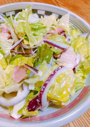 うちで人気NO.1 レタスのチーズサラダ-レシピのメイン写真
