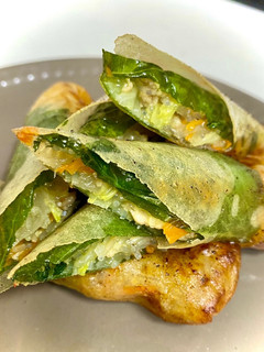 大葉入り!鶏ひき肉の野菜春巻き-レシピのメイン写真