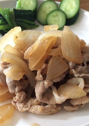 シンプル☆黒酢でさっぱり！豚の生姜焼き-レシピのメイン写真
