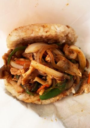 豚キムチライスバーガー-レシピのメイン写真