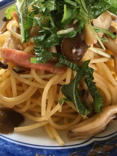 キノコとベーコンの和風パスタ-レシピのメイン写真