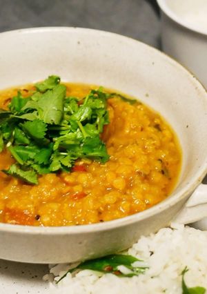 南インド風ダルカレー（レンズ豆ヴィーガン-レシピのメイン写真