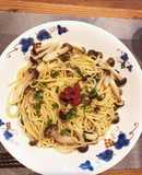 お吸い物の素でさっぱりパスタ