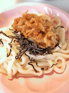 なめ茸大根おろしと塩昆布で冷うどん-レシピのメイン写真