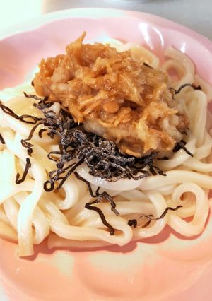 なめ茸大根おろしと塩昆布で冷うどん-レシピのメイン写真