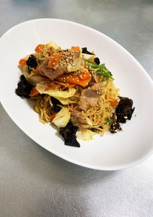 黒酢でサッパリ上海焼そば-レシピのメイン写真