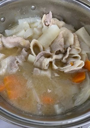 麦味噌を使った豚汁-レシピのメイン写真