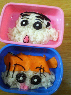 キャラ弁・・・しんちゃんとねねちゃん-レシピのメイン写真